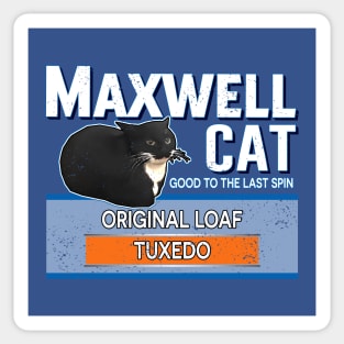 Maxwell Cat Coffee Sticker